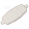 10A 3 Pin Connector Rubberised - White Wellco