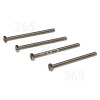 Vis D'assemblage En Acier Nickel&eacute; De 50 Mm (paquet De 4) Wellco