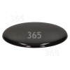 Herd Backofen-Brennerdeckel - Gro&szlig; - 75mm &Oslash; - Schwarz