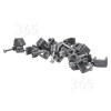 Wellco 2,5mm Doppel- & Erdungskabel-Nagelschellen - Grau (20er Packung)