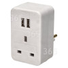Mercury GB Auf EU Reiseadapter Mit Doppel-USB