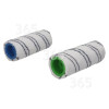Set Gris De Brosses-rouleaux En Microfibres Pour Nettoyeur De Sols - Paquet De 2 Karcher