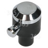 Bouton De R&eacute;glage De Cuisini&egrave;re Four - Noir / Chrom&eacute; - Rangemaster / Leisure / Flavel