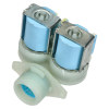 V&aacute;lvula Solenoide Doble De Entrada De Agua Fr&iacute;a De Lavadora - 180&ordm; - Di&aacute;. 12mm - Conectores De Empuje Protegidos Bell