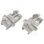 Original Bosch Neff Siemens Sp&uuml;lmaschinen-Geschirrkorb-Klappstachelreihenklammer - Oben (2er Packung)