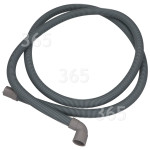 Originale Hoover Tubo Di Scarico Della Lavatrice - 2,3m - Estremità Ad Angolo Retto 22mm Dritto 19mm Diametro Interno