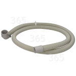Original Merloni (Indesit Group) Sp&uuml;lmaschinen-Ablaufschlauch (Gerades Endst&uuml;ck (24mm) & Rechtwinkliges Endst&uuml;ck (30mm) Innendurchmesser)