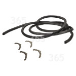 Empfohlenes alternatives Ersatzteil Universal Backofen-Türdichtung - 2m, 4-Seitig (Für Runde Ecken)