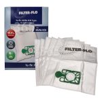 Componente approvata da 365Ricambi Sacchetto Per La Polvere Dell'Aspirapolvere - Sintetico NVM-1CH Filter-Flo (Confezione Da 5)