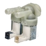 Alternative Manufacturer Cold Water Double Inlet Solenoid Valve : 180Deg. With 12 Bore Outlets & Protected (Push) Connectors