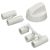 Pi&egrave;ce approuv&eacute;e par 365Piecesdetachees Bouton De Commande Universel Multifonctions Pour Cuisini&egrave;re - Blanc -