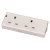 Wellco 2 Gang Trailing Socket With LED