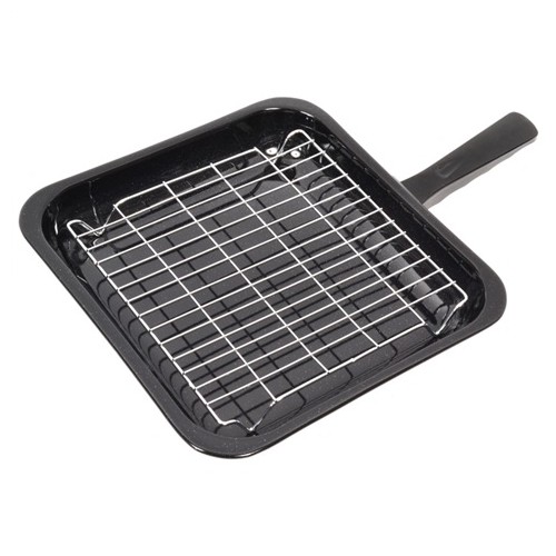 Universal Grillpfanne 285x275mm Mit Griff & Gitterrost
