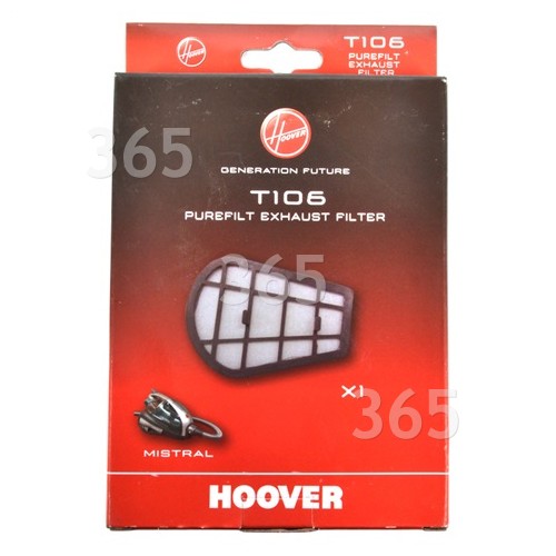 Hoover T106 Staubsauger-Abluftfilter