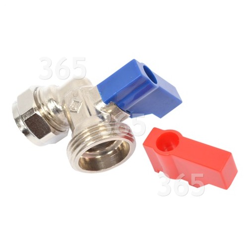 Hose Taps Angled (1 Pair) (for Plumbing In Your Appliances )