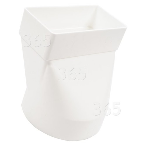Round To Rectangular Horizontal Ducting Vent Adapter - 110MM X 54MM