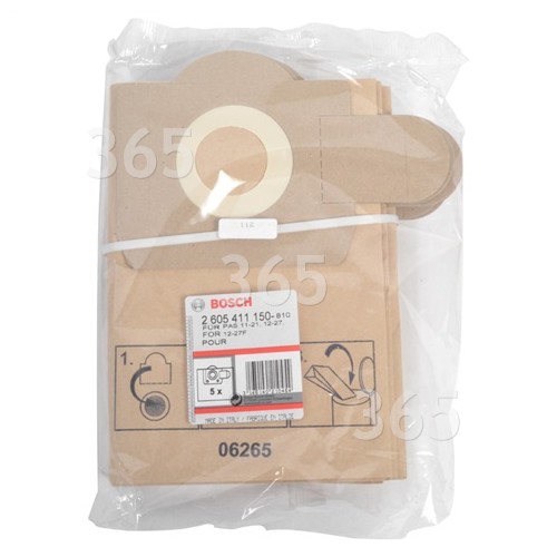 Bosch Neff Siemens Extractor Paper Dust Bags PAS11-21 PAS12-17 PAS12-27F