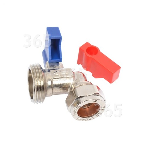 Hose Taps Angled (1 Pair) (for Plumbing In Your Appliances )