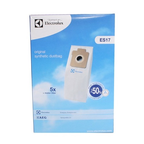 ES17 Kit Sac &Agrave; Poussi&egrave;re Synth&eacute;tique Et Filtre Pour Aspirateur - Pack De 5 Electrolux Group