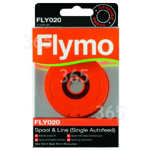 Carrete Y Línea De Cortabordes - FLY020 - Autoalimentación - Para Multi Trim Inalámbrico CT250, CT250X Flymo