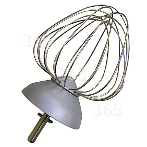 Kenwood Chef Aluminium 9 Wire Balloon Whisk - New Circlip Shaft