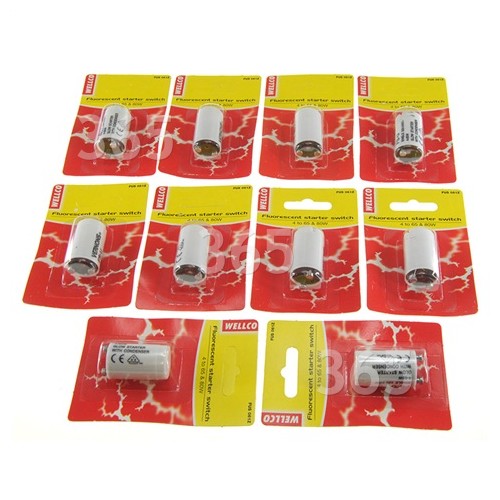 Wellco 125w Fluorescent Starter Box Of 25