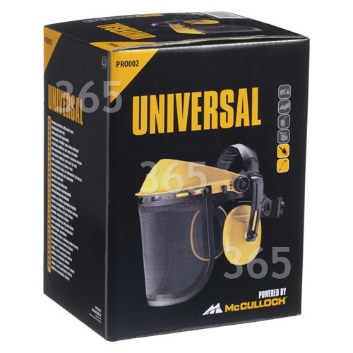 Visière Grillagée & Casque Protection Oreilles PRO002 Universal Powered By McCulloch