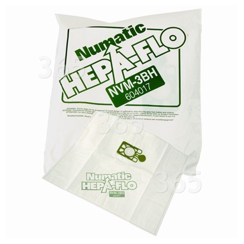 Numatic NVM-3BH 3 Layer Hepaflo Filter Dust Bag