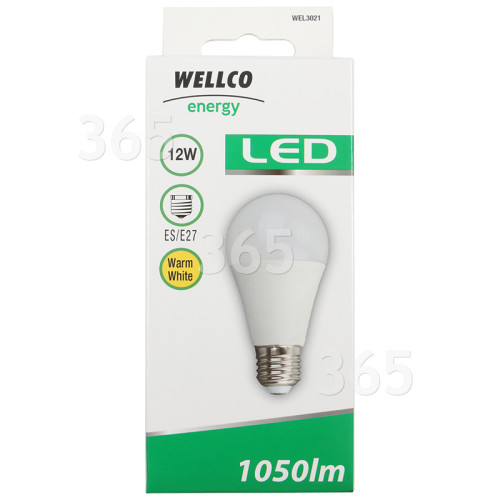 12W Gls Es Led Lampada (bianco Caldo) Equivalente Di 75W Wellco