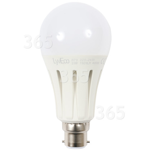 LyvEco 20W GLS BC (A70) LED Lamp (Daylight) 125W Equivalent