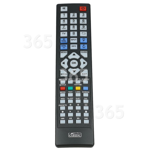 Mando A Distancia TV Compatible Con RC1912, RC4822, RC4845 Sharp