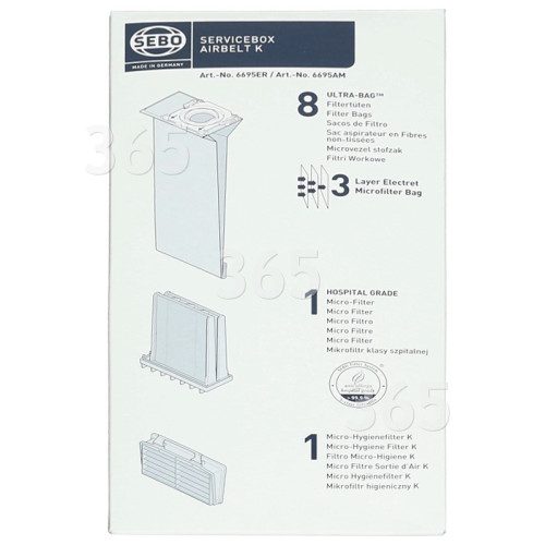 Sebo K1 KOMFORT BLUE K Serie Filterbox - 6695ER