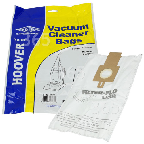 H20 Filter-Flo Synthetic Dust Bags (Pack Of 5) - BAG359