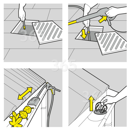 Karcher K2-K7 Hochdruckreiniger-Rohrreinigungsset - 15m