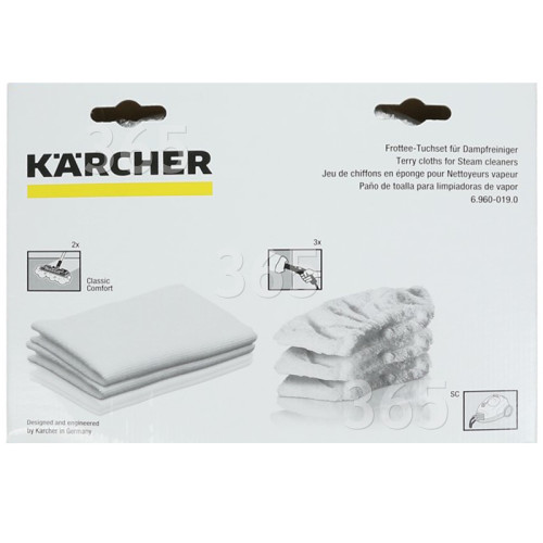 Lot De Chiffons De Nettoyage Pour Nettoyeur Vapeur SC2 Premium Karcher