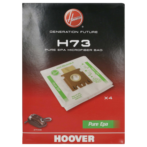 Sacs Aspirateur Microfibres Pure Hepa H73 ( Paquet De 4 ) Hoover