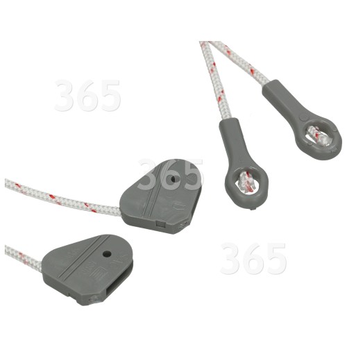 Ahma GS5300 Geschirrspüler-Türscharnier-Bremsseil - 2 Stück : 395mm (Seillänge)