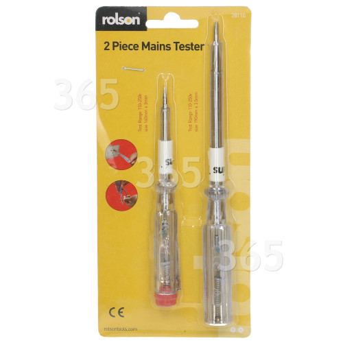 Rolson 2 Piece Mains Insulated Tester : Home / Workshop / Engineer