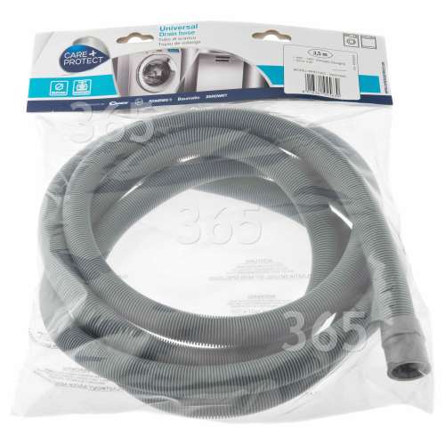 Care+Protect 3.5m Washing Machine / Dishwasher Drain Hose 19x24mm Diameter