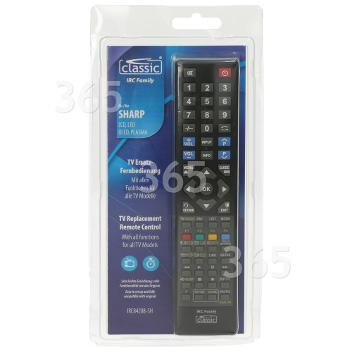 Sharp Compatible All Function TV Remote Control