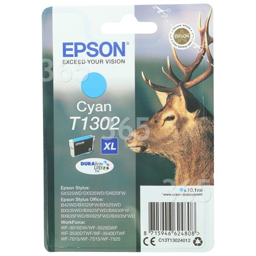 Cartucho De Tinta T1302 Original Cian Epson