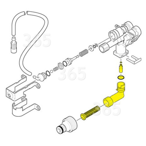 Tubería De Entrada De Agua/cubierta De Hidrolimpiadora Kärcher