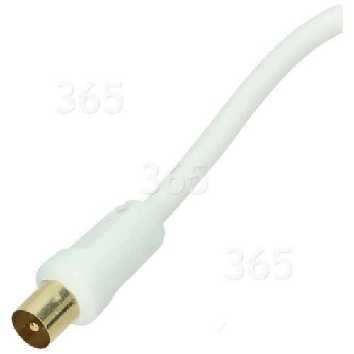 Enchufe De Cable Co-Axial Dorado Para Conectar Cables - 4 Metros Wellco