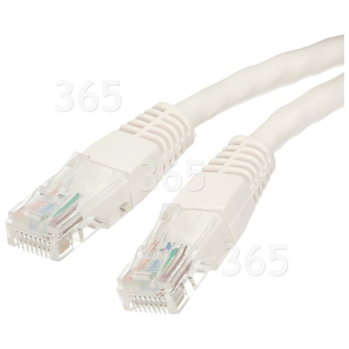 Câble Ethernet CAT6 RJ45 : Blanc 2m