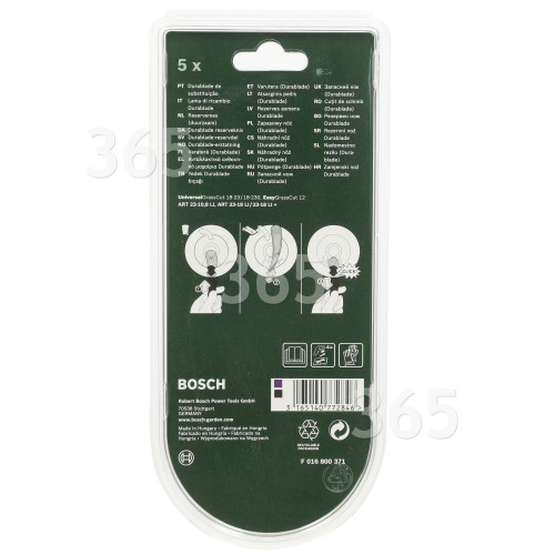 Cuchillas Durablade De Cortabordes - 23cm - Pack De 5 Bosch