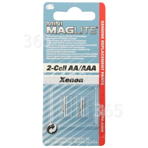 Ampoules De Rechange Pour Lampes De Poche À 2 Piles AA Mag-lite