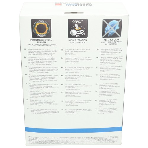 Sacs Aspirateur Wonderbag Allergy Care - Paquet De 4 - WB484720 - Akira