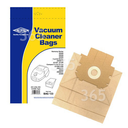 Sacs Aspirateur E37 ( Paquet De 5 ) - BAG133 -