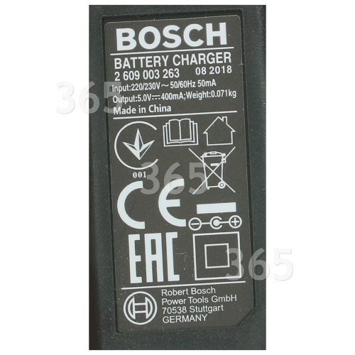 Cargador De Herramientas De Jardín - Enchufe Europeo - Entrada 220V 230V Salida 5V 400mA Bosch