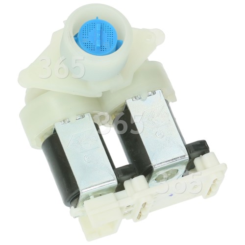 Whirlpool Cold Water Double Solenoid Inlet Valve : 180Deg. With 12 Bore Outlets